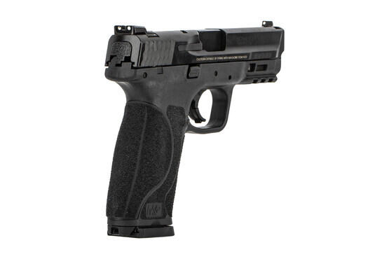 Smith & Wesson M&P9 2.0 Full Size 9mm Pistol 17 Round 4.25in black with aggressive grip texture
